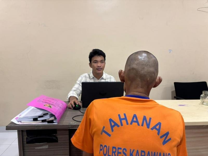 Laporan Kakak Korban Berbuah Cepat,Satres PPA dan PPO Polres Karawang Tangkap Ayah Diduga Perkosa Anak Kandung