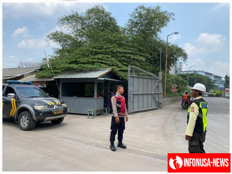 Polsek Pangkalan Laksanakan Patroli Preventif, Cek Situasi Kamtibmas PT. Juishin