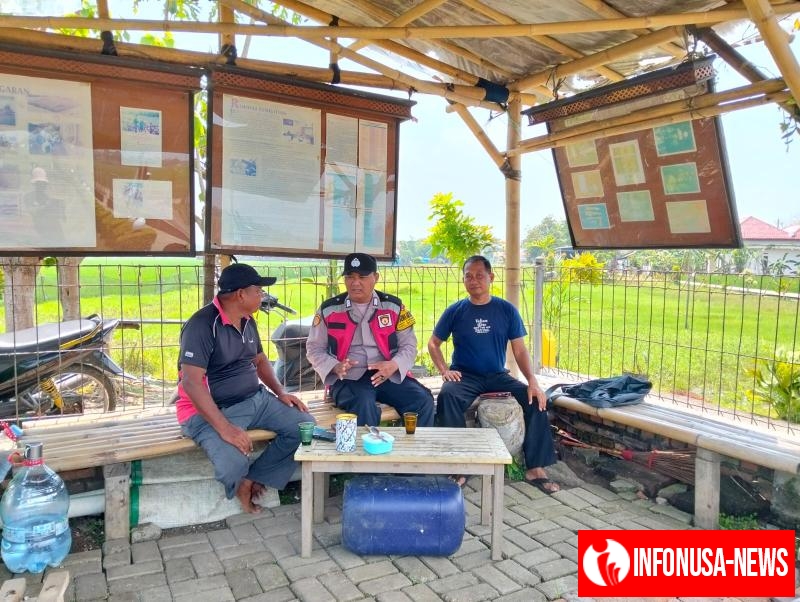 Anggota Polsek Batujaya Antisipasi GU Kamtibmas di Tempat Wisata Candi Jiwa Batujaya