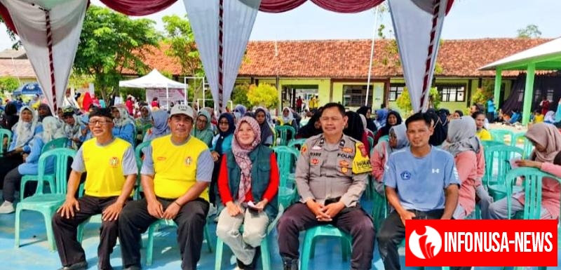 Mewakili Kapolsek, Bhabinkamtibmas Polsek Rengasdengklok Hadiri Acara HUT PGRI Ke- 80 di SMK PGRI 3 Karawang