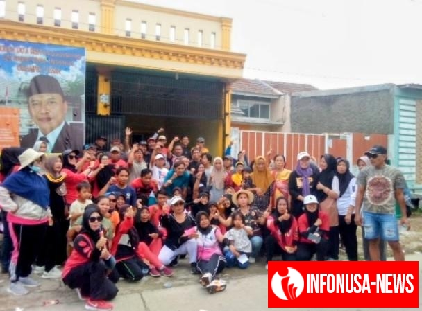 Antusiasme Grup Senam Sanggar Cleopatra Berkomitmen untuk Memenangkan Asdan yang Maju Mencalonkan Diri Sebagai Kades Cikampek Utara