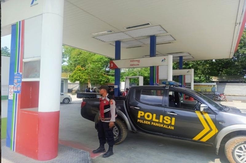 Jaga Kondusifitas Wilayah Hukum, Polsek Pangkalan Lakukan Patroli Perintis ke Lokasi Objek Vital Pertamina