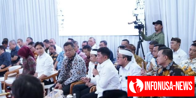 Bupati Garut Hadiri Rakor Percepatan Pembangunan Infrastruktur di Jawa Barat di Aula Lantai 3 Gedung Singaperbangsa Kantor Bupati Karawang