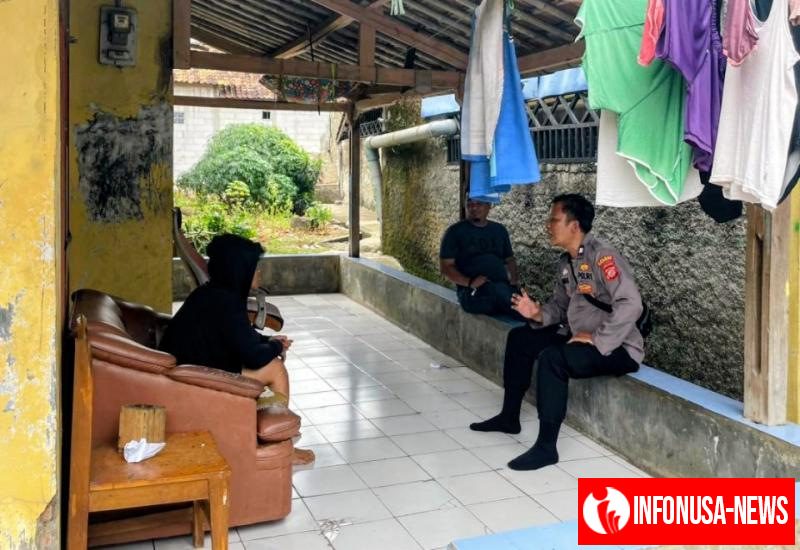 Kanit Binmas Laksanakan Penyuluhan Kenakalan Remaja Kepada Warga