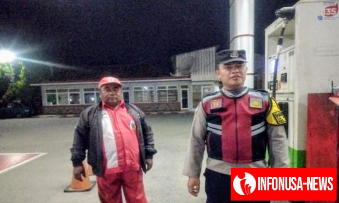 Kunjungi SPBU, Prekat Polsek Banyusari Brigadir Alpian Budi Berikan Rasa Aman*