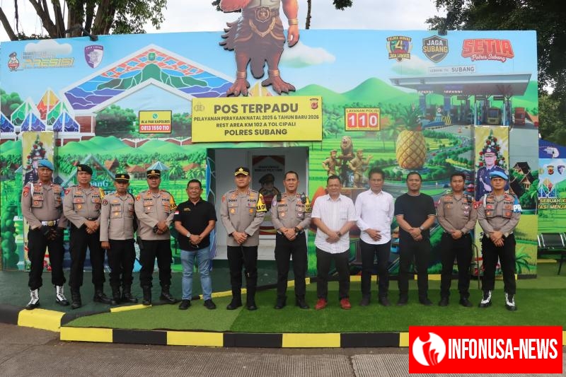 Kapolres Subang Cek Kesiapan Pos Pam dan Pos Yan Ops Lilin Lodaya 2025