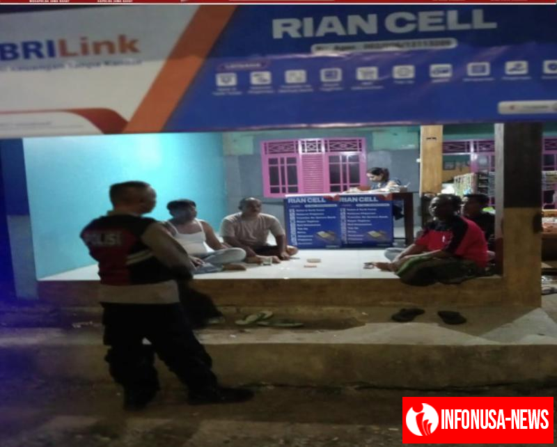 Cegah Pekat dan Kejahatan di Wilayah Desa Cintalanggeng, Personil Polsek Tegalwaru Giat Patroli Malam