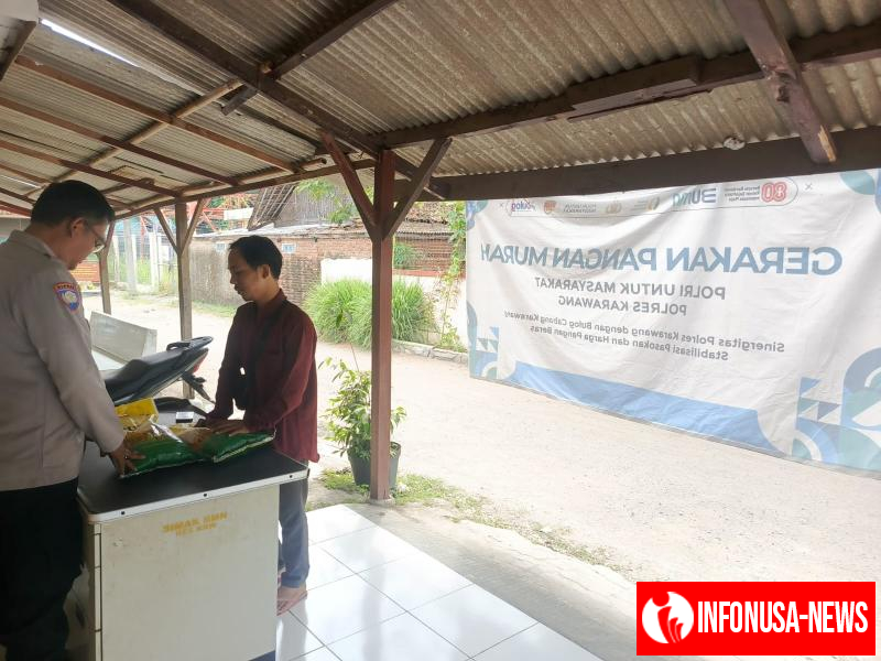 Giat SPHP Gerakan Pangan Murah. Yang dilaksanakan Rutin Di mako Polsek Tempuran. Dilaksanakan Personil Polsek Tempuran.