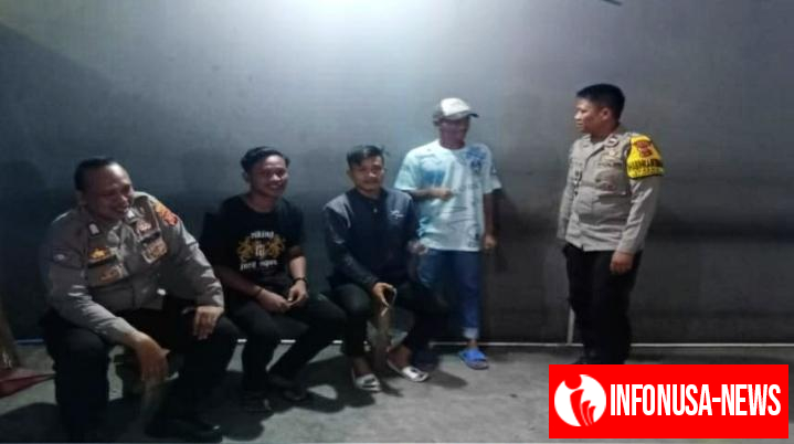 Giat Sambang Bhabinkamtibmas Sekaligus Ngawangkong Dengan Petugas Ronda Malam