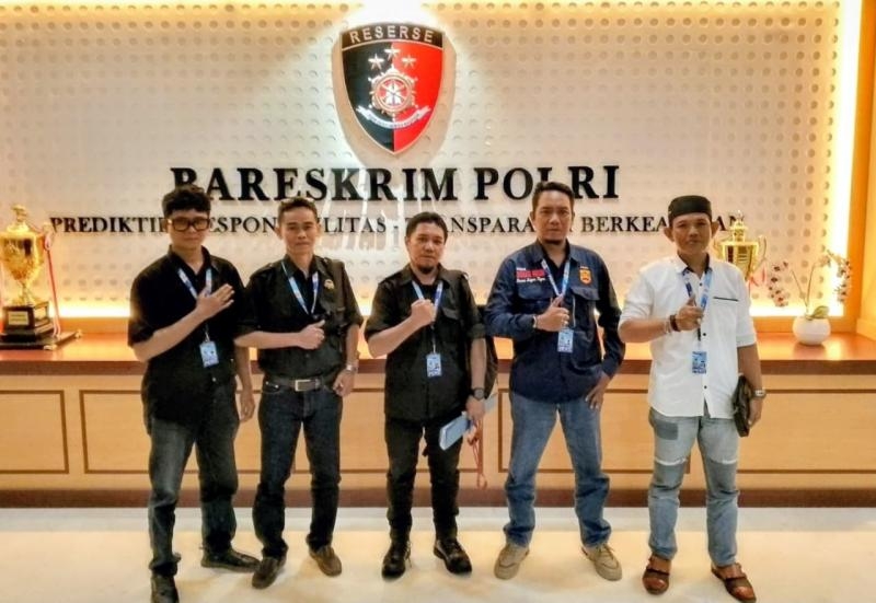 ?Sejumlah Insan Pers Bersama PJN Lakukan Konsultasi Temuan Investigasi ke Bareskrim