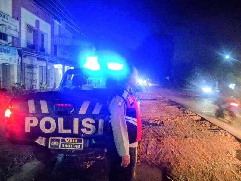 Polsek Telagasari Laksanakan Patroli Malam Untuk Cegah Gukamtibmas di Wilayah Rawan