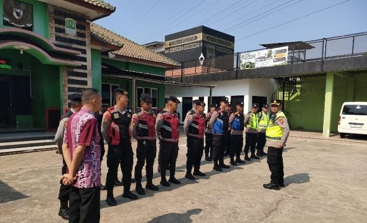 Kapolsek Klari Pimpin Apel Kesiapan Pengamanan Aksi Unjuk Rasa