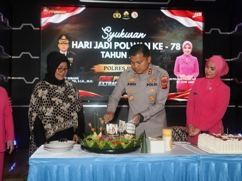 Polres Subang Ikuti Perayaan HUT ke-78 Polwan, Kapolres Tekankan Profesionalisme dan Peran Strategis Polwan