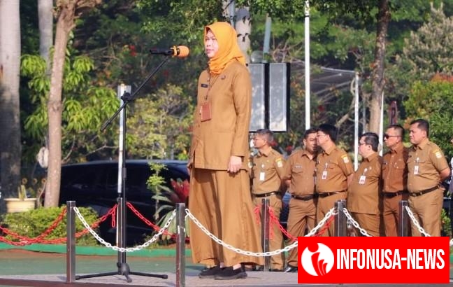 Pj Sekda Kabupaten Bekasi Ida Farida Pimpin Apel Pagi, Dorong Efisiensi Anggaran dan Pelayanan Publik yang Transparan
