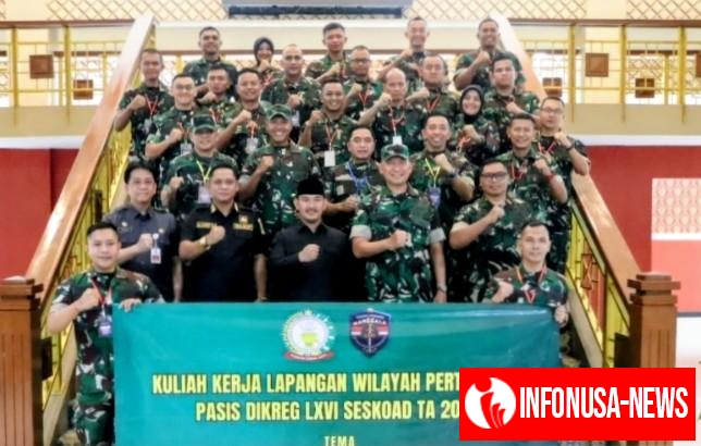 Perkuat Sinergi dengan TNI, Bupati Bekasi Ade Kuswara Kunang Terima Kunjungan Pasis Dikreg Angkatan ke-66 Seskoad Tahun Ajaran 2025
