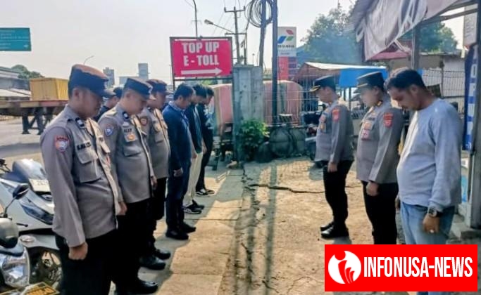 Kapolsek Klari Pimpin Apel Keberangkatan Serikat Pekerja ke DPR Untuk Aksi
