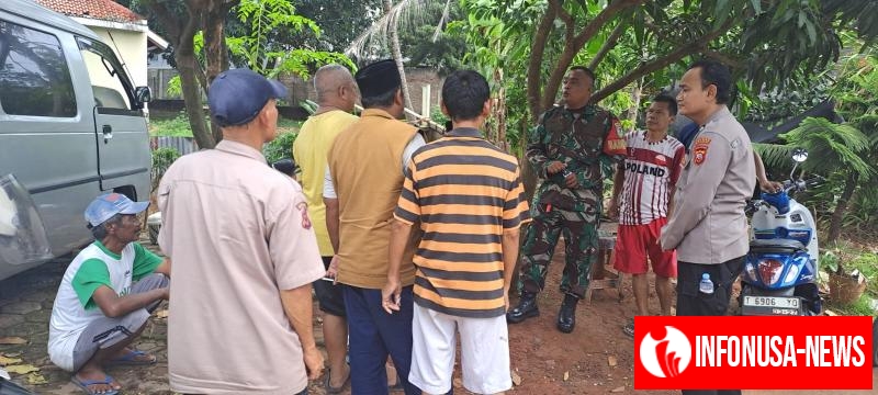 Wujudkan Kamtibmas Kondusif Bhabinkamtibmas Bersama Babinsa Desa Jomin Barat Kunjungi Warga