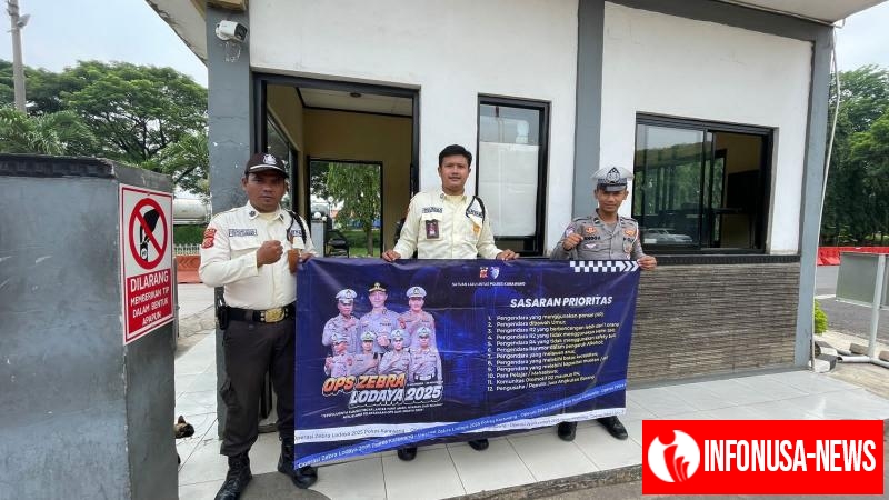 Upaya Polantas Kembali Sambangi Security Pupuk Kujang di Karawang, Gaungkan Sosialisasi Ops Zebra Lodaya 2025