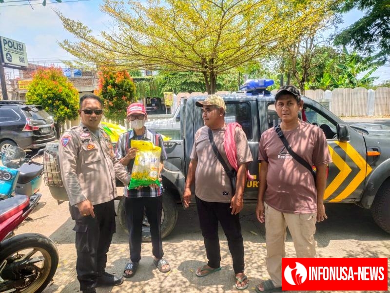 Upaya Gerakan Pasar Murah Polsek Purwasari Kembali Jual Beras Murah
