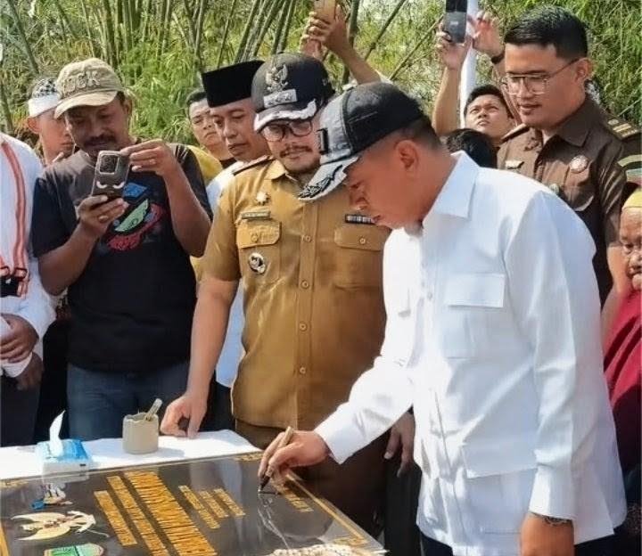 Jembatan Harmoni Mas-Sasak Bodas Diresmikan, Akses Warga Wadas-Sukaharja Kini Lebih Lancar
