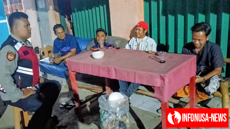 Bhabinkamtibmas Polsek Telagasari Sampaikan Himbauan Waspada Gukamtibmas Kepada Masyarakat Binaan