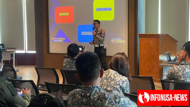 Unit Kamsel Satlantas Polres Karawang Gelar Sosialisasi Safety Riding Kepada Karyawan/i Kawasan Industri KIIC