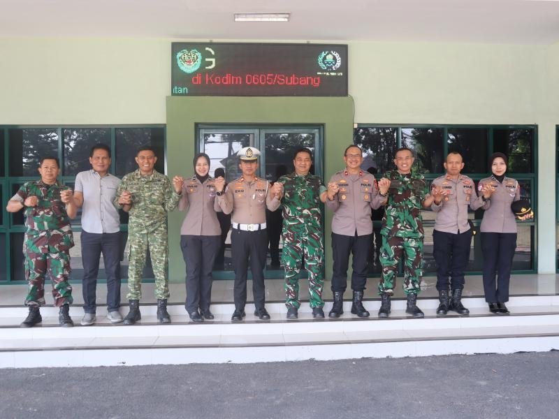 Perkuat Sinergitas TNI–Polri, Kapolres Subang Tekankan Pentingnya Silaturahmi dan Soliditas Antar Institusi