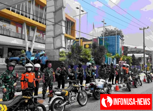 Jaga Kondusivitas Kota, Anggota Polres Metro Depok Gelar Patroli Skala Besar