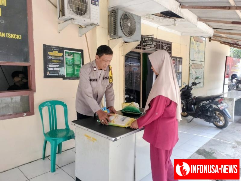 Personil Polsek Tempuran, Giat SPHP Gerakan Pangan Murah, Dilaksanakan Rutin Di mako Polsek Tempuran.