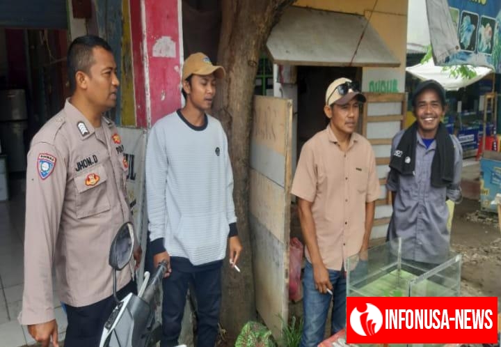 Anggota Polsek Pedes Melaksanakan Sambang dan Dialogis kepada Masyarakat Kecamatan Pedes