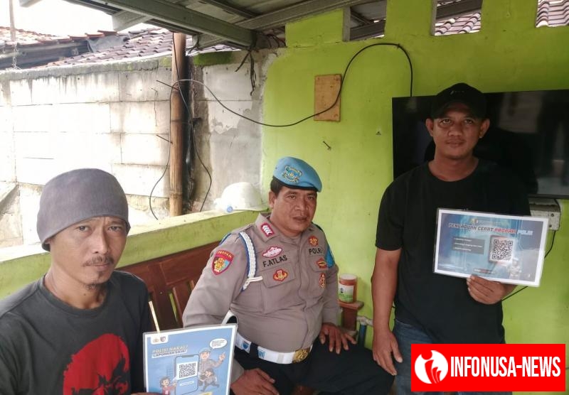 Bripka Faridil Atlas Propam Polsek Banyusari Getol Melaksanakan Giat Sosialisasi QR Barcode ke Masyarakat