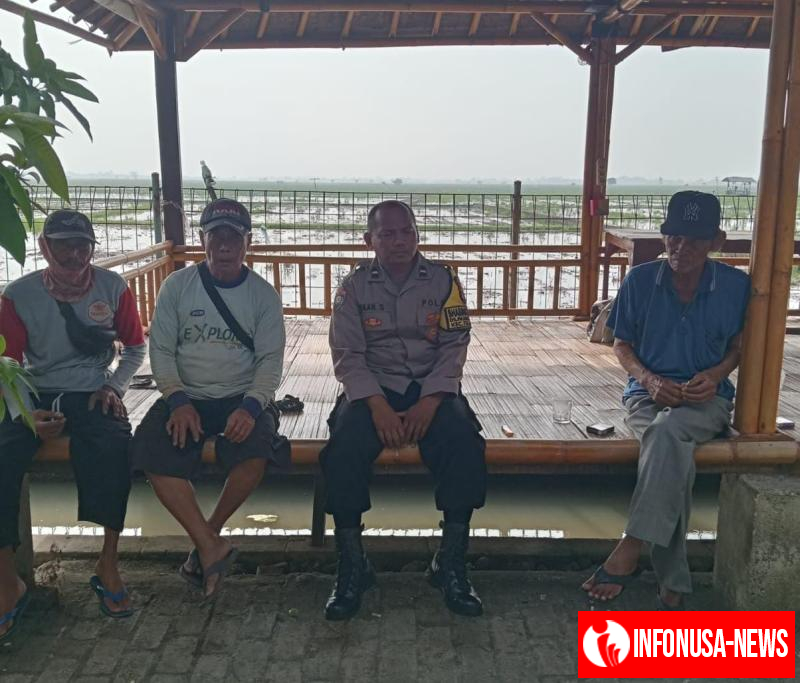 Bhabinkamtibmas Polsek Telagasari Sampaikan Himbauan TPPO Kepada Masyarakat Binaan