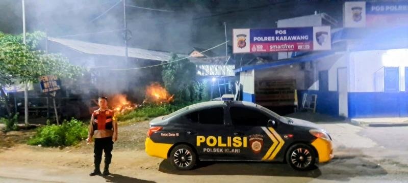 Polsek Klari Lakukan Patroli dinihari, Ciptakan Situasi Perbankan Aman dan Kondusif