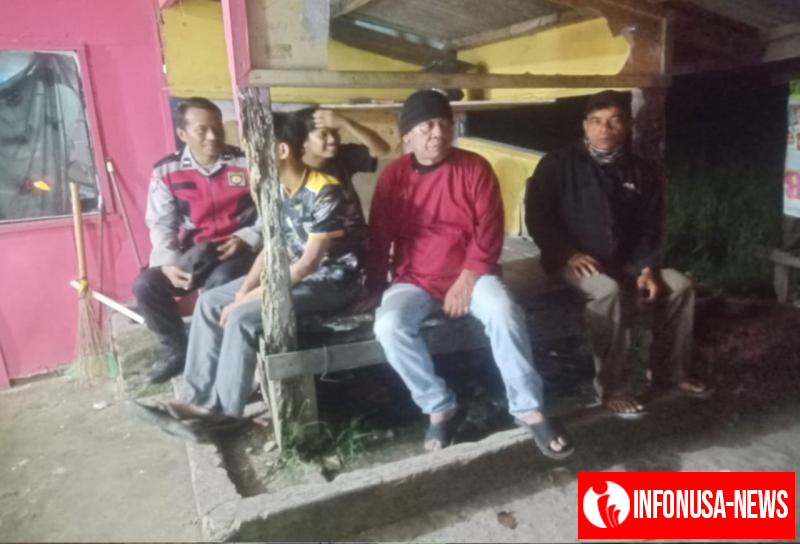 Jaga Kedekatan dengan Masyarakat, Bhabinkamtibmas Lakukan Kegiatan Ngawangkong