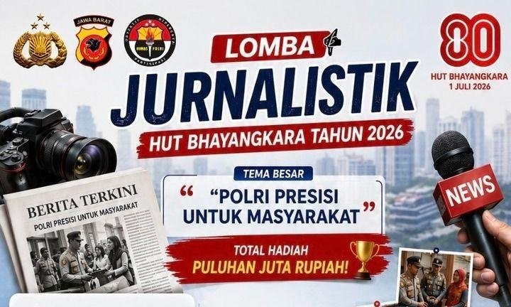 PENGUMUMAN LOMBA JURNALISTIK HUT BHAYANGKARA KE-80 TAHUN 2026