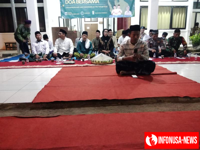 Personil Polsek Kotabaru Hadiri Acara Doa Bersama Dalam Rangka HUT Kabupaten Karawang ke-392