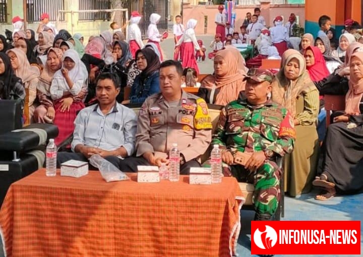 Bhabinkamtibmas Polsek Klari Hadiri Seminar Parenting Sukoso Elementary School Di SDN Sumurkondang 1
