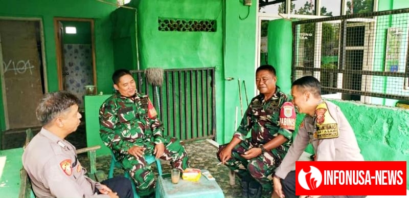 Sambang Anggota Bhabinkamtibmas Polri Kepada Babinsa TNI Merupakan Bentuk Sinergitas