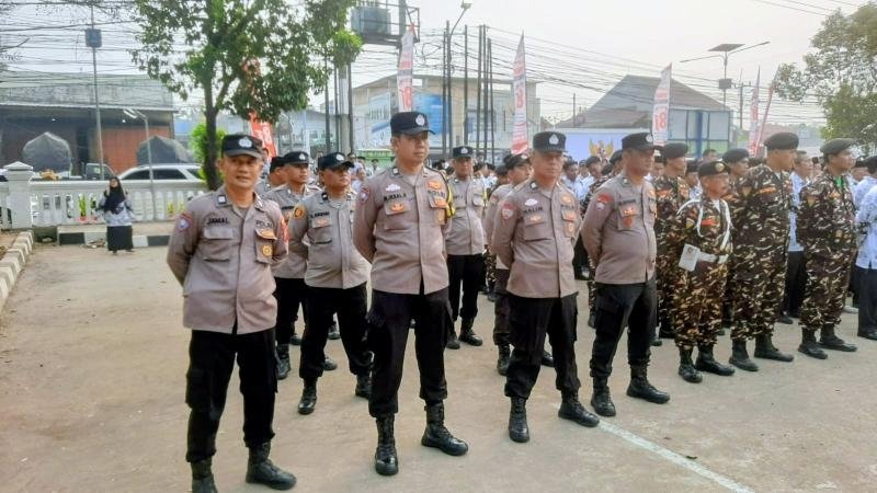 Personel Polsek Klari Ikuti Upacara Peringatan Detik-Detik Proklamasi HUT RI ke-81