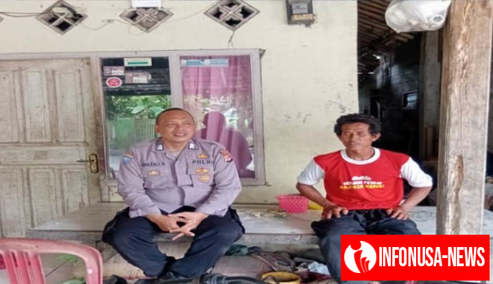 Dalam Sambang Warga, Bhabinkamtibmas Sampaikan Pesan-Pesan Kamtibmas