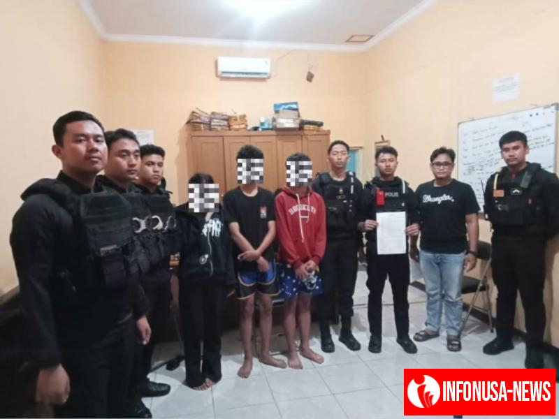 Bawa Celurit dan Stik Golf, Tiga Remaja Diamankan Dalmas Polres Karawang Saat Hendak Tawuran