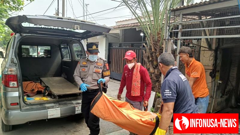 Pamapta 1 Polres Karawang Lakukan Pengecekan TKP Temuan Mayat di Perum Griya Indah, Ciampel