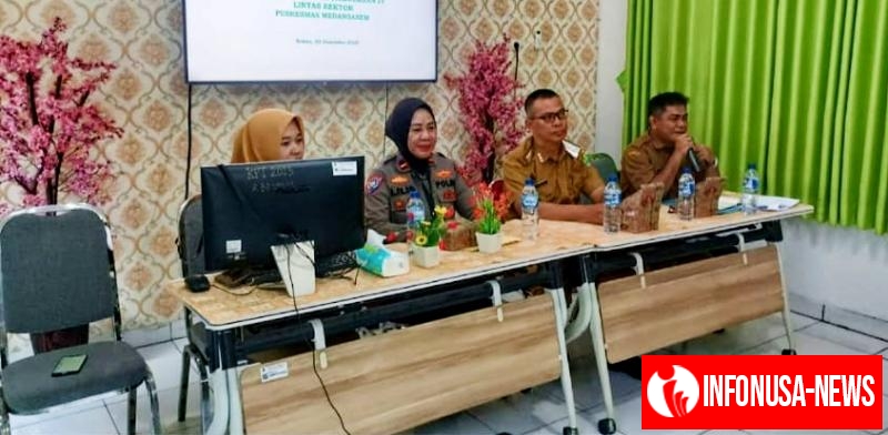 Kapolsek Rengasdengklok Diwakili Panit Binmas Hadiri Rapat minggon Kecamatan Jayakerta