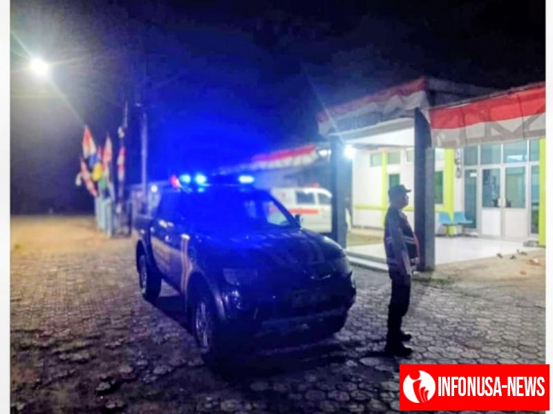 Polisi Laksanakan Patroli Wilayah, Cek Situasi Keamanan di Area UPTD Puskesmas Pangkalan