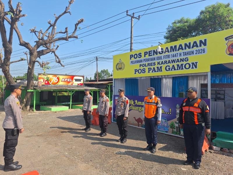 Siaga Pos Pam Gamon Pantura, Guna Pengamanan Kelancaran Arus Mudik