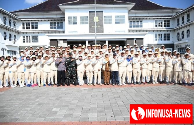 Bupati Kuningan H. Dian Rachmat Yanuar Lepas Kontingen Porsenitas dan Pornas, Bupati Dian : Pantang Menyerah, Kendati Ditengah Kerterbatasan