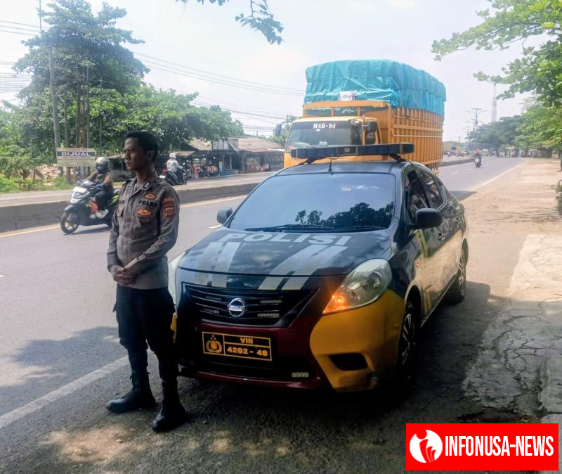 Polsek Kotabaru Intensifkan Patroli di Jalur Pantura Cegah Guantibmas Sore Hari 