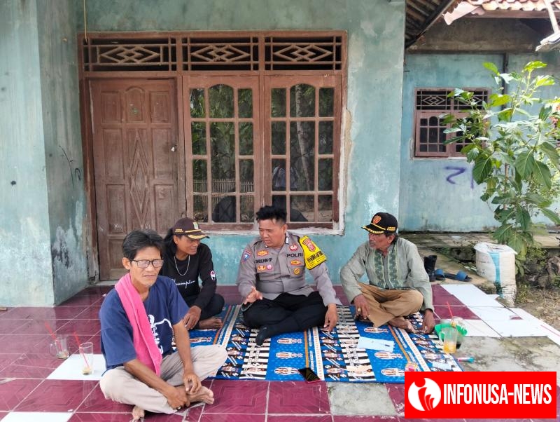 Bhabinkamtibmas Desa Karyabakti ajak Masyarakat Binaannya untuk menjaga Kamtibmas