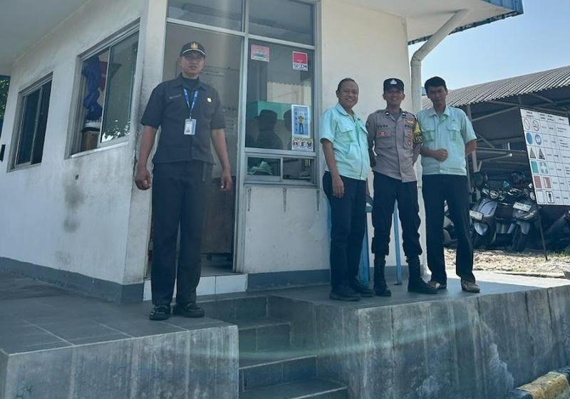 Sinergitas Personel Polri Bersama Mitra, Laksanakan Patroli Prekat ke Posko Security PT. Hamatetsu