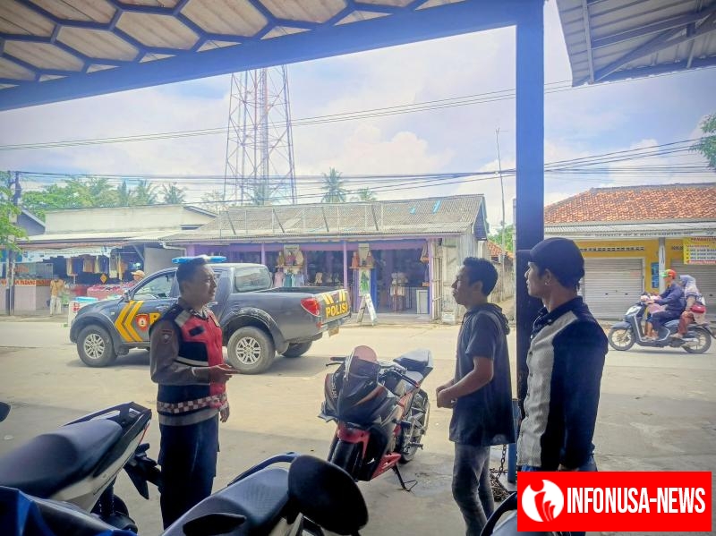 Aipda Ramto dkk Berikan Himbauan Kepada petugas Parkir, Dalam Giat pencegahan Aksi Premanisme dilingkungan masyarakat.